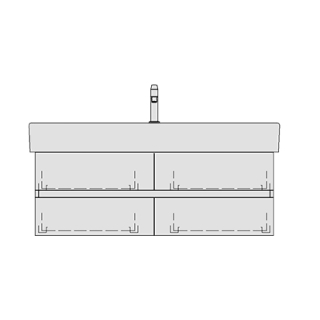 Unterbau MEMENTO TORO 114,0 x 40,0 x 44,0 cm
