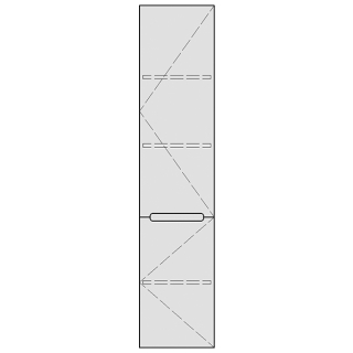 Hochschrank LORO 30-50 x 140-180 x 30-40 cm