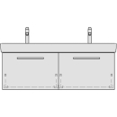 Unterbau MODERNA R TORO 117,0 x 45,0 x 38,0 cm