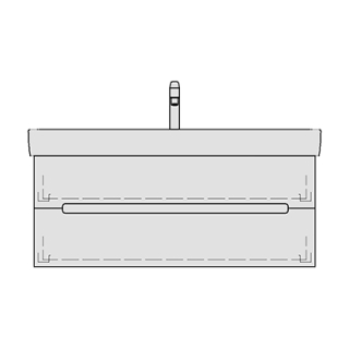 Unterbau MODERNA R LORO 97,0 x 45,0 x 39,0 cm