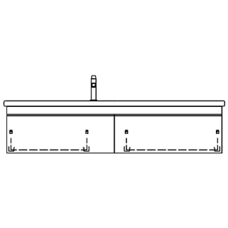 Unterbau PALOMBA 156,0 x 40,0 x 48,1 cm