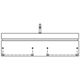 Unterbau PALACE-AIDA 150,0 x 33,5 x 37,0 cm