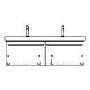 Unterbau SUBWAY 2 TORO 125,0 x 46,0 x 44,0 cm