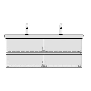 Unterbau SUBWAY 2 TORO 125,0 x 48,0 x 44,0 cm