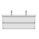 Unterbau SUBWAY 2 TORO 125,0 x 48,0 x 44,0 cm