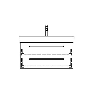 Unterbau PRO S RANA 81,0 x 40,0 x 43,5 cm