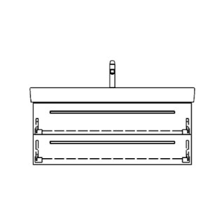 Unterbau PRO S RANA 101,0 x 40,0 x 43,5 cm