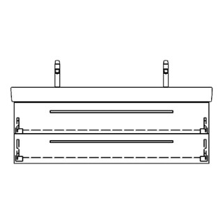 Unterbau PRO S RANA 126,0 x 40,0 x 43,5 cm