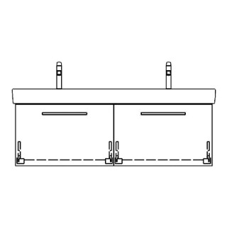Unterbau PRO S RANA 126,0 x 40,0 x 43,5 cm