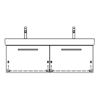 Unterbau PRO S ASINO 126,0 x 44,0 x 44,0 cm