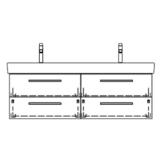 Unterbau PRO S ASINO 126,0 x 46,0 x 44,0 cm