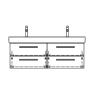 Unterbau PRO S ASINO 116,0 x 46,0 x 44,0 cm