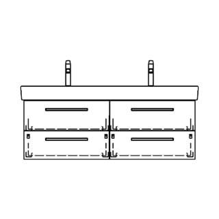 Unterbau PRO S ASINO 116,0 x 46,0 x 44,0 cm