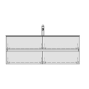 Unterbau STUDIO TORO 119,0 x 46,0 x 47,0 cm