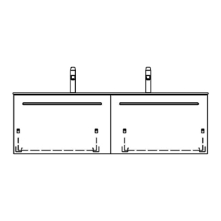 Unterbau STUDIO TORO 129,0 x 44,0 x 47,0 cm