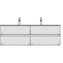 Unterbau STUDIO TORO 139,0 x 46,0 x 47,0 cm