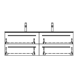 Unterbau STUDIO RANA 129,0 x 44,0 x 47,0 cm