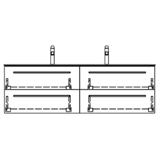 Unterbau STUDIO RANA 139,0 x 44,0 x 47,0 cm