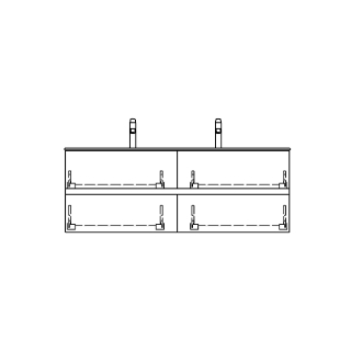 Unterbau STUDIO GATTO 129,0 x 48,0 x 47,0 cm