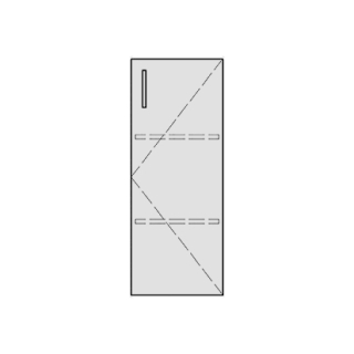 Halbhochschrank ASINO 35,0 x 100,0 x 35,0 cm