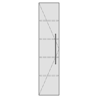 Hochschrank ASINO 35,0 x 160,0 x 35,0 cm