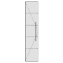 Hochschrank ASINO 35,0 x 180,0 x 35,0 cm