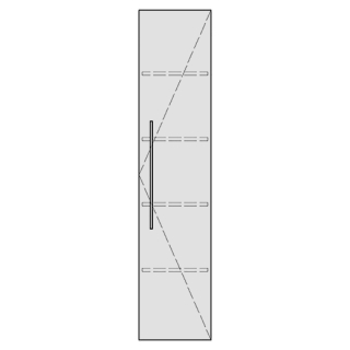 Hochschrank ASINO 35,0 x 160,0 x 35,0 cm
