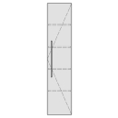 Hochschrank ASINO 35,0 x 160,0 x 35,0 cm