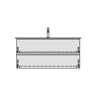 Unterbau ME BY STARCK GATTO 121,0 x 58,0 x 48,0 cm
