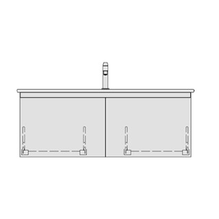 Unterbau ME BY STARCK GATTO 121,0 x 44,0 x 48,0 cm