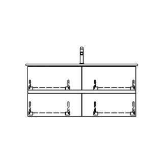Unterbau ME BY STARCK GATTO 121,0 x 58,0 x 48,0 cm