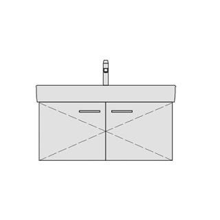 Unterbau VAL TORO 90,0 x 44,0 x 40,0 cm