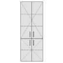 Hochschrank TORO 60,0-80,0 x 140,0-180,0 x