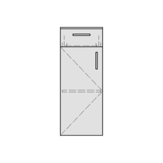 Halbhochschrank RANA 30,0-50,0 x 70,0-135,0 x