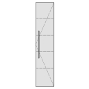 Hochschrank RANA 35,0 x 180,0 x 35,0 cm