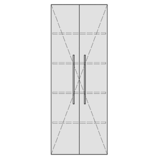 Hochschrank RANA 60,0-80,0 x 140,0-180,0 x