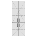 Hochschrank RANA 60,0-80,0 x 140,0-180,0 x