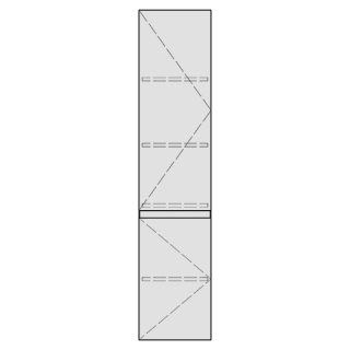 Hochschrank GATTO 30,0-50,0 x 140,0-180,0 x