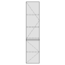 Hochschrank GATTO 30,0-50,0 x 140,0-180,0 x