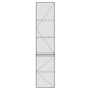 Hochschrank GATTO 30,0-50,0 x 140,0-180,0 x