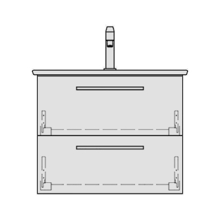 Unterbau VENTICELLO RANA 61,0 x 44,0 x 48,5 cm