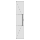 Hochschrank ALETA 35,0 x 140,0-180,0 x 35,0 cm