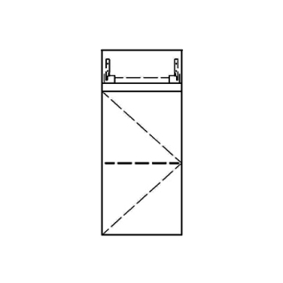 Halbhochschrank RICCIO 35,0 x 70,0-120,0 x 35,0 cm