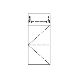 Halbhochschrank RICCIO 35,0 x 70,0-120,0 x 35,0 cm