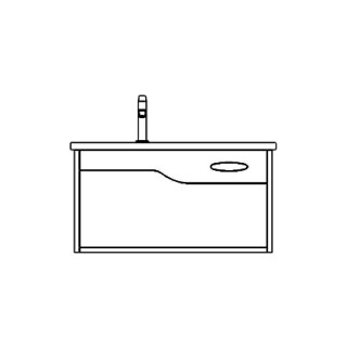 Waschtischmöbel TIGRE Waschtisch und Unterbau