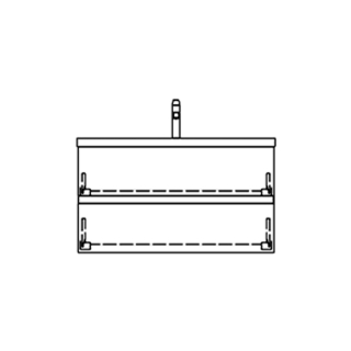 Unterbau SILENIO GATTO 89,0 x 48,0 x 45,5 cm