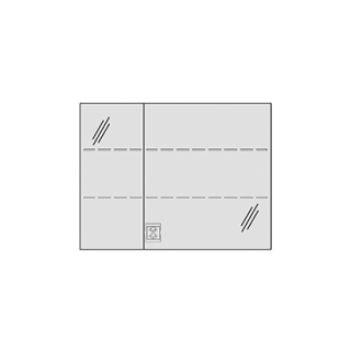 Spiegelschrank MURANO AP 90,4 x 68,3 x 14,8 cm