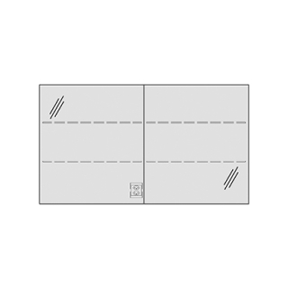 Spiegelschrank MURANO AP 120,4 x 68,3 x 14,8 cm