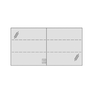Spiegelschrank MURANO AP 130,4 x 68,3 x 14,8 cm