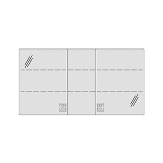 Spiegelschrank MURANO AP 130,4 x 68,3 x 14,8 cm